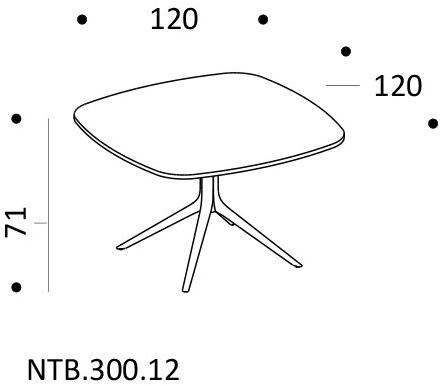ICF Прямоугольный стол для совещаний, регулируемый по высоте, с системой управления кабелями Notable sun-id-1370700 - Вид №3