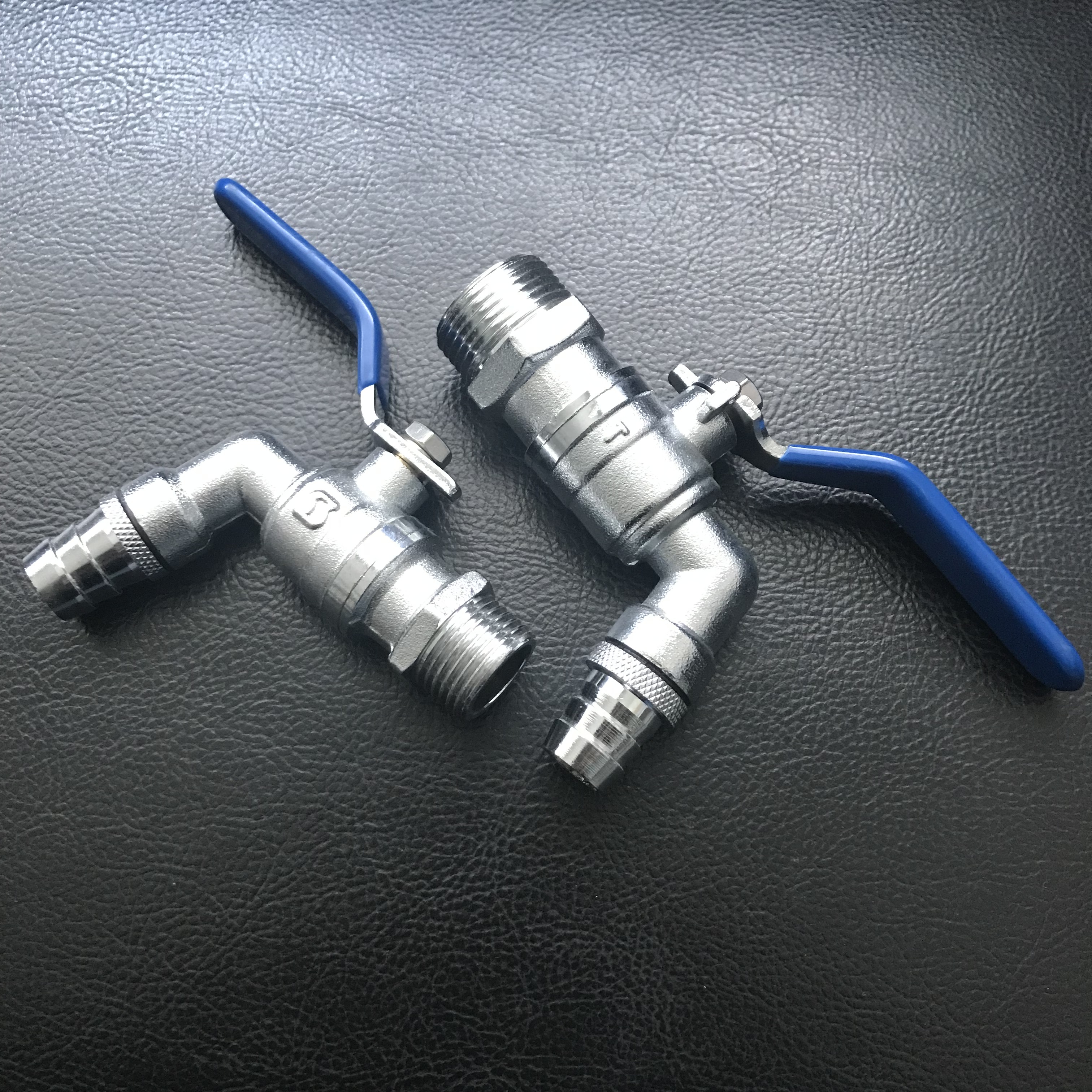 100101 Кран шаровой водоразборный, со штуцером 1/2" ручка, латунь LAB.Space  - Вид №1