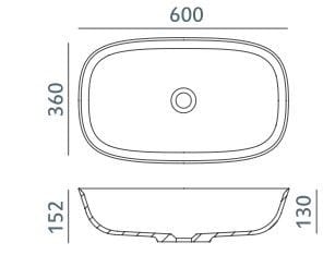 Прямоугольная столешница из Долотека© Acquabella Acquawhite ARCH-00107026 - Вид №2