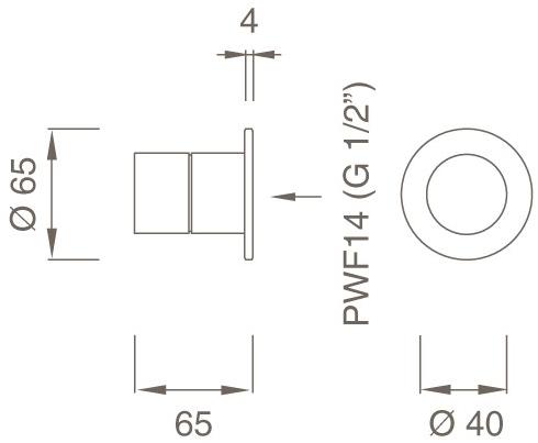 Ceadesign Настенный термостатический смеситель для душа из нержавеющей стали Lutezia plus Trm 21 - Вид №1