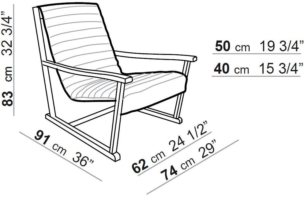 arflex Кресло из ткани с подлокотниками Gina sun-id-1461938 - Вид №3