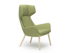 Кресло с высокой спинкой и подлокотниками