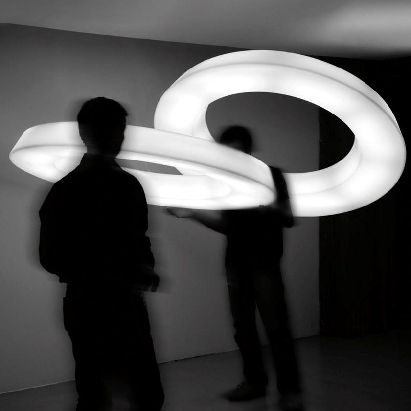 Martinelli Luce Светодиодный подвесной светильник из полиэтилена с диммером Circular pol 2057 - Вид №3