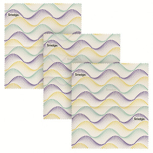 SMID80 Набор из 3 многоразовых оберток wave пчелиный воск, малый Smidge