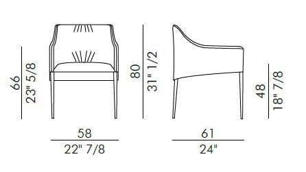 Кожаное кресло с подлокотниками EFORMA Isidora ARCH-00149769 - Вид №4