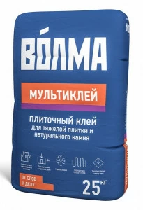 Клей плиточный цементныйВолма-Мультиклей 25 кг (керам.камень.теплый пол.(вн.и нар.)