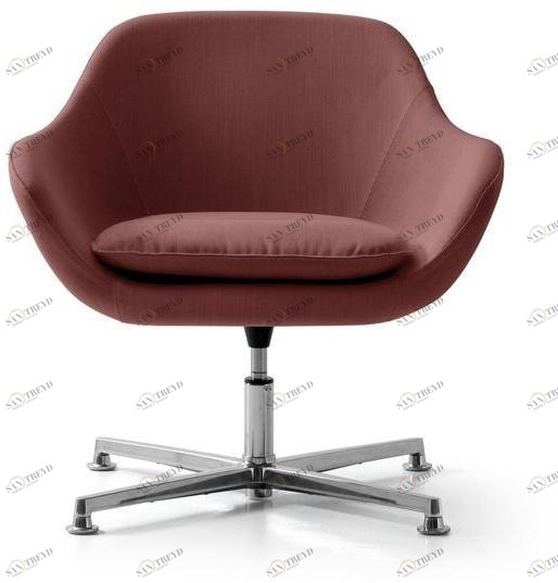 Quinti Sedute Вращающееся кресло из ткани с 4 спицами и подлокотниками Manta sun-id-1456068