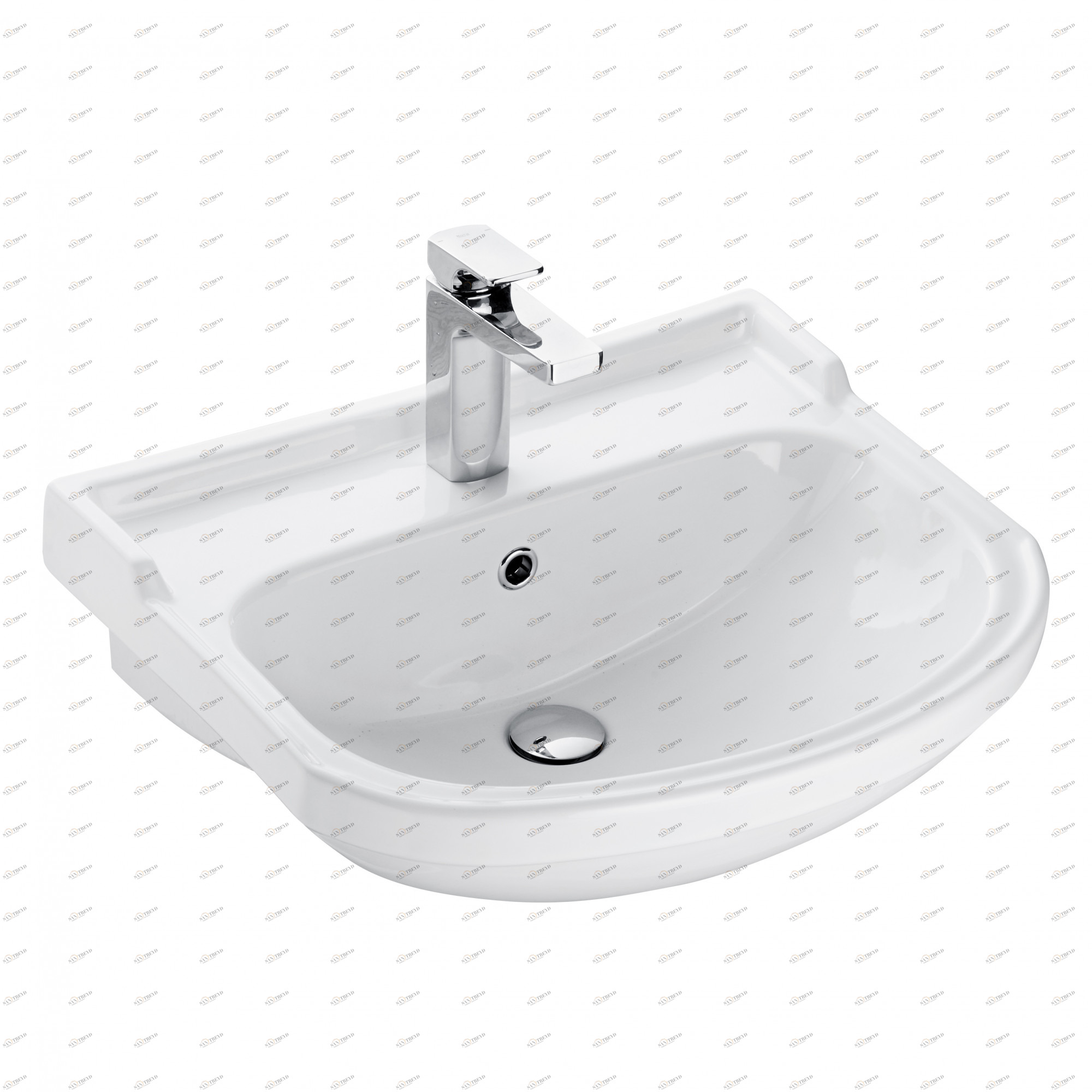 1AX015WBXX000 Накладная раковина на столешницу  прямоугольная AQUATON ДЖИММИ