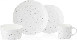 10658028 Mix&Match Сервиз чайно-столовый Mix&Match Конфетти на 4 персоны 16 предметов, фарфор Фарфор костяной