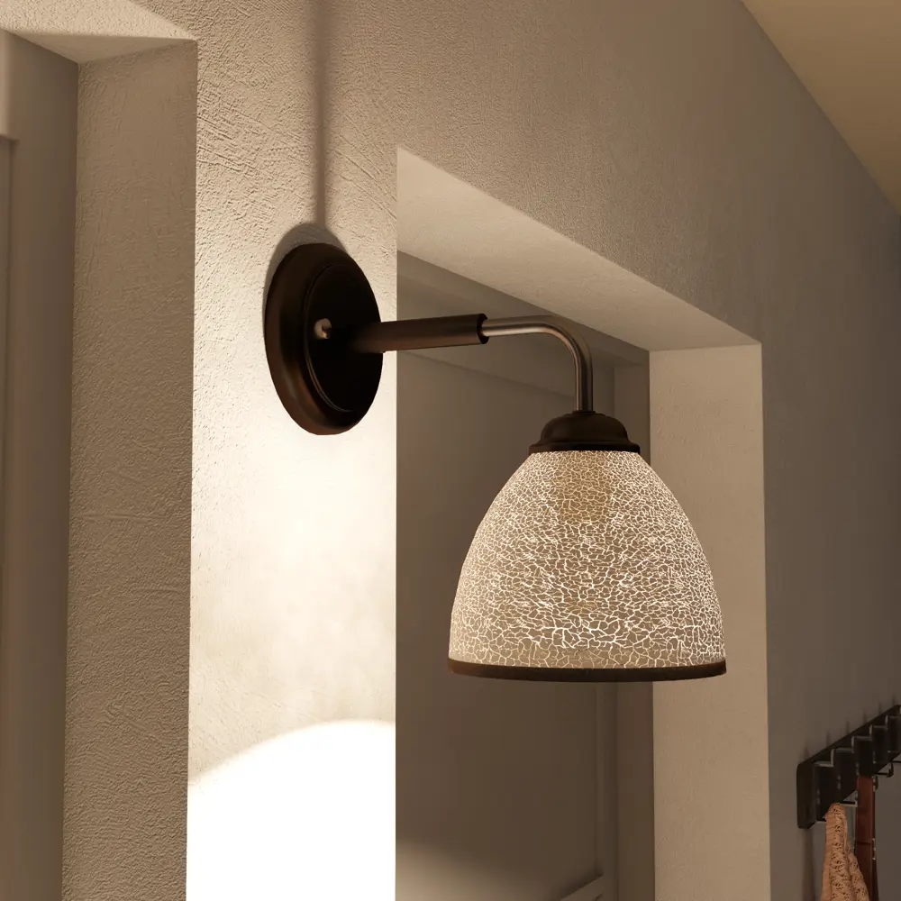 INSPIRE Poitiers - настенное бра с текстурным стеклом для стильного интерьера 85113386 STLM-0058963