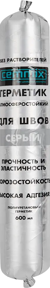 Полиуретановый клей-герметик CEMMIX для швов и гидроизоляции 600 мл 82577376