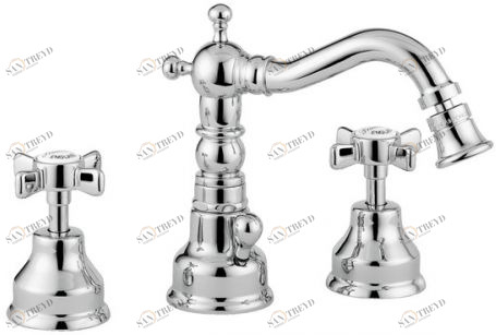 Смеситель MIGLIORE Princeton ML.PRN-825.CSCR для ванны - состареный хром, на 3 отверстия 