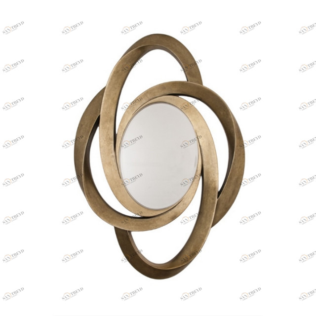 Овальное зеркало настенное Lazio PUSHA ДИЗАЙНЕРСКИЕ 062529 Золото 