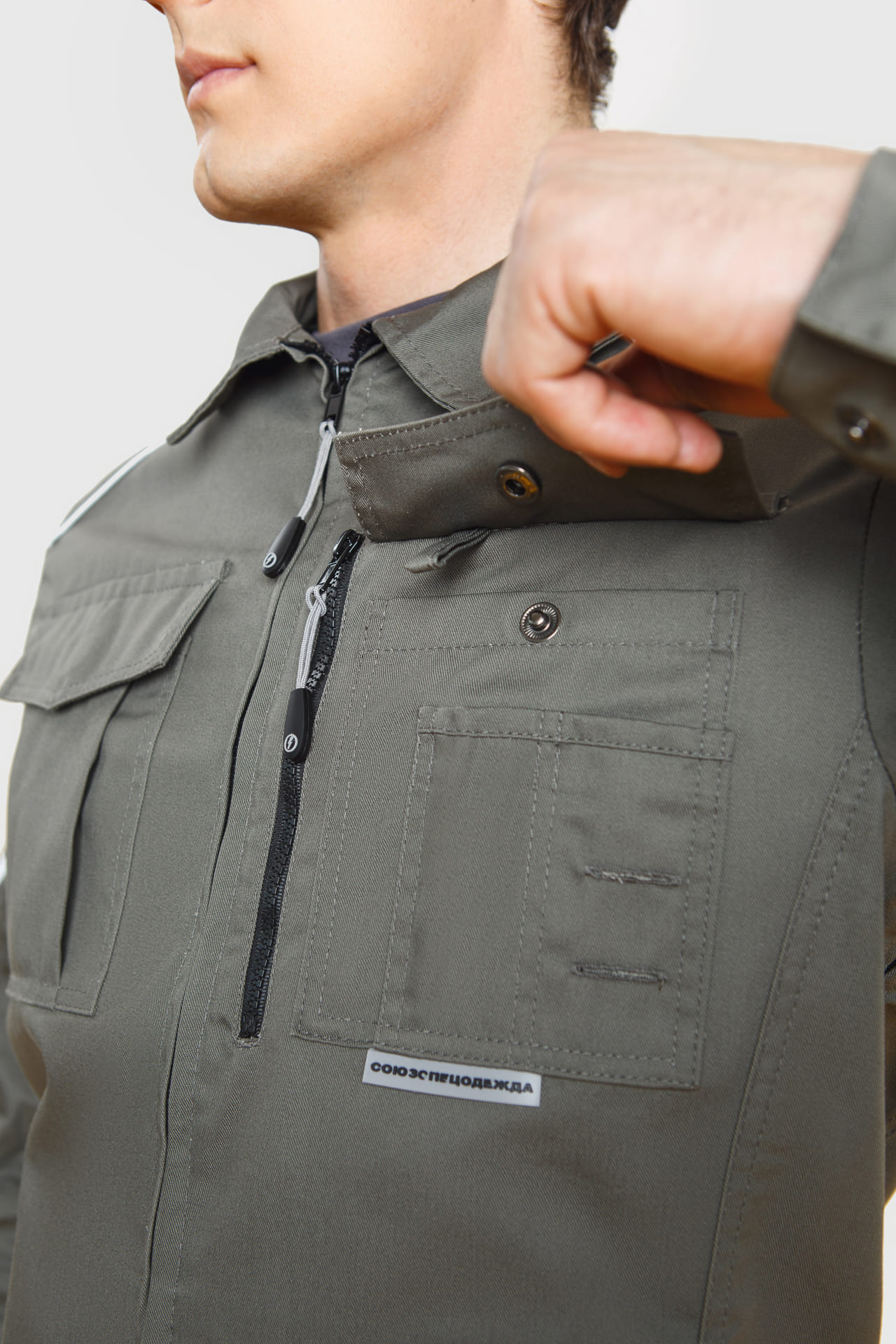 5026429 Костюм  NEW серый хаки STATUS  Летняя спецодежда  размер 60-62/182-188  - Вид №12