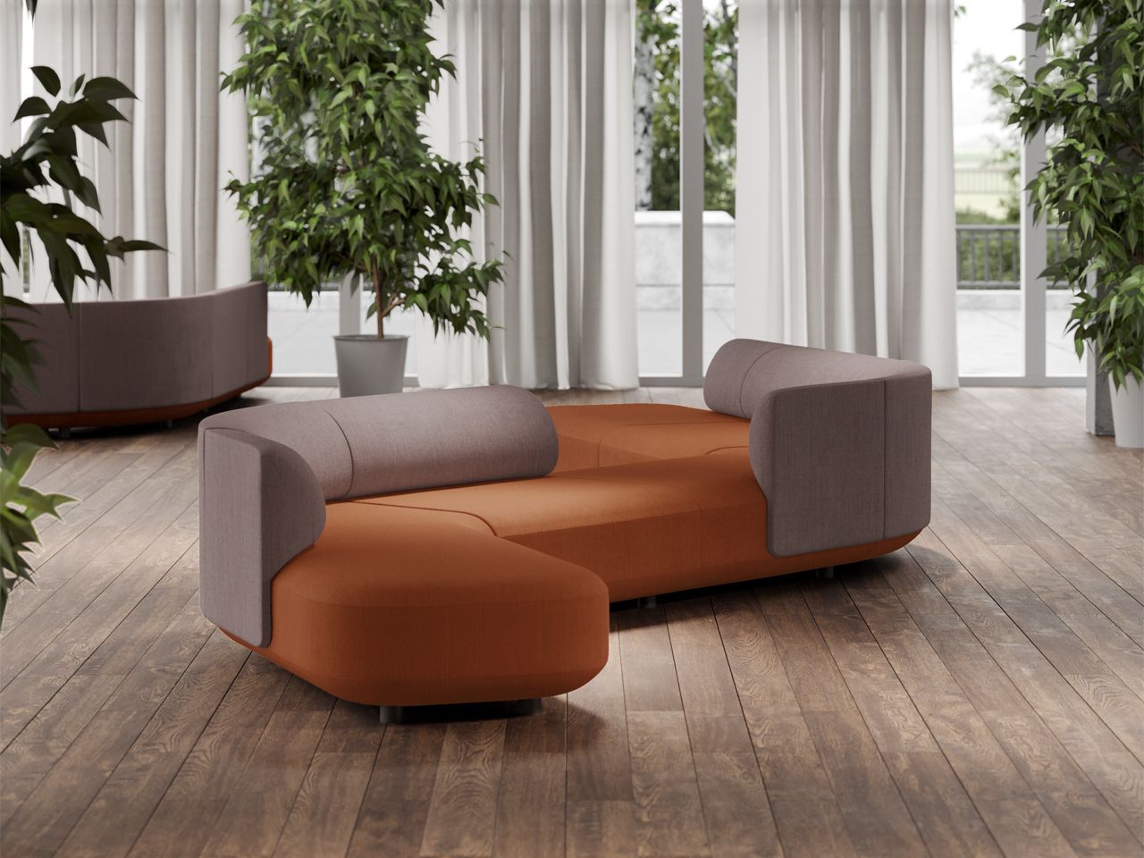 Модульный угловой диван из ткани FREZZA Afina ARCH-00087070 - Вид №4