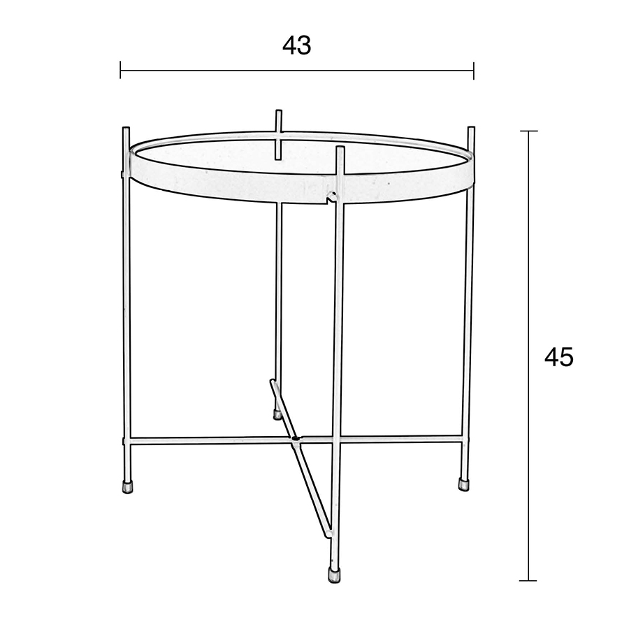 Стол журнальный Cupid серебрянный Zuiver 2300039 - Вид №4