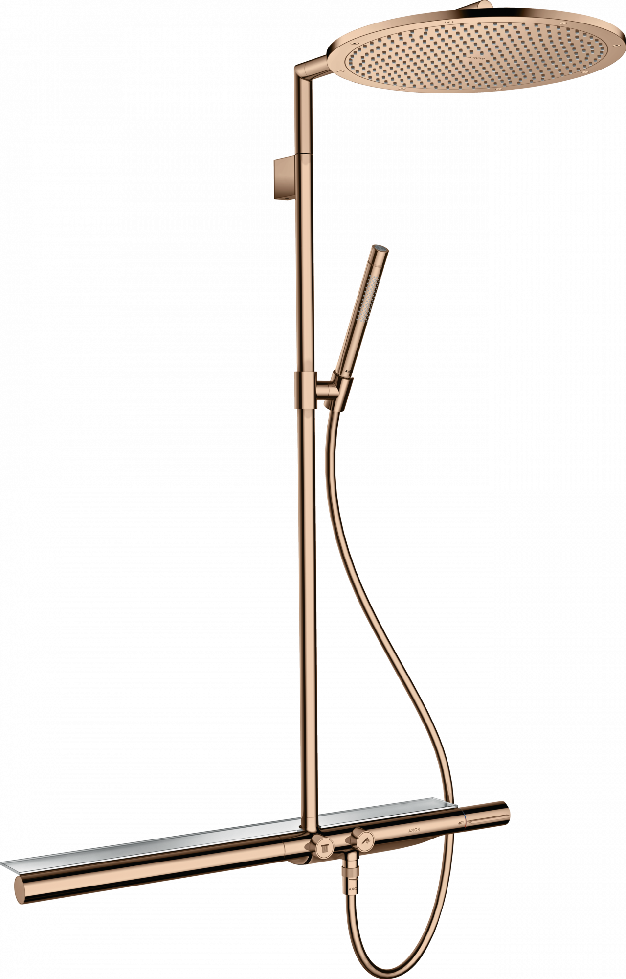 27984300 Showerpipe с термостатом 800 и верхним душем 350 1jet AXOR SHOWERSOLUTIONS