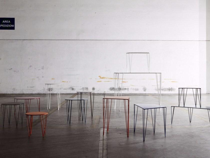 Atipico Круглый журнальный столик из лакированного железа Chele sun-id-1463853 - Вид №1