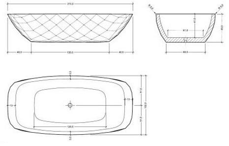 AQUAdesign Отдельностоящая овальная ванна Diamond sun-id-1498508 - Вид №2