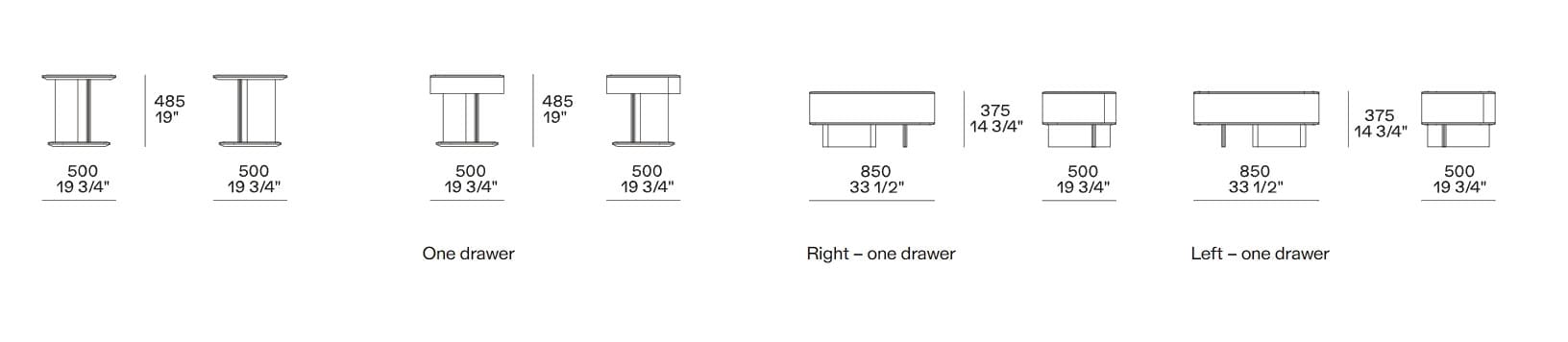 Деревянная тумбочка с ящиками Poliform Brera ARCH-00151597 - Вид №2