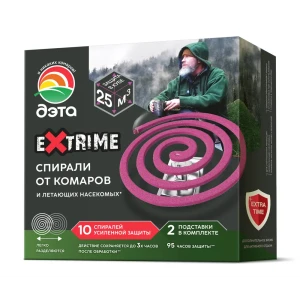 Инсектицид для защиты от комаров Дэта Extrime спирали 10 шт. 89425955 STLM-2166009