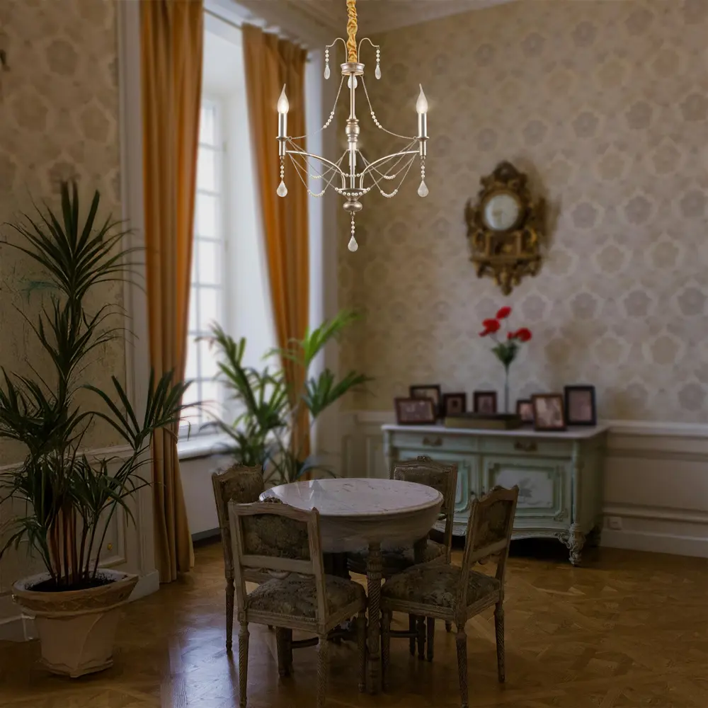 Светильник подвесной Bagetta 3 лампы 15 м² цвет хром 89442330 STLM-2102792 Freya  - Вид №9