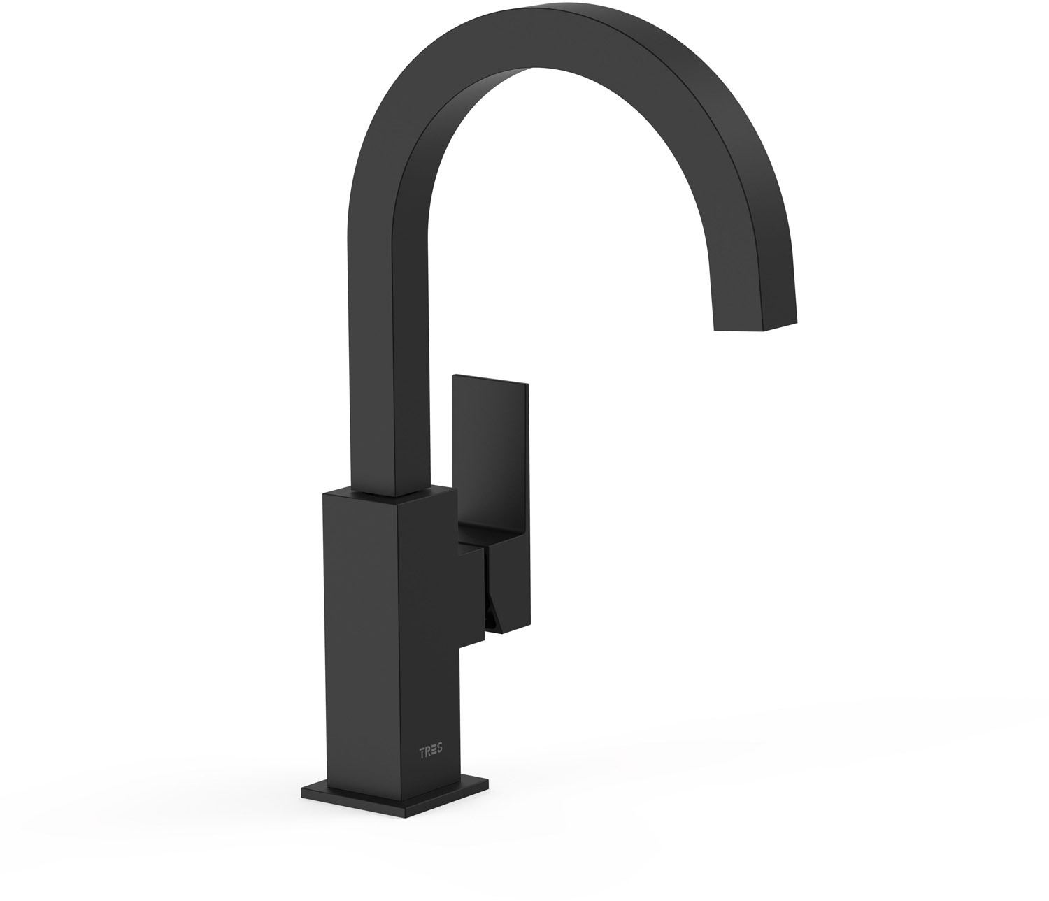 Смеситель для раковины CUADRO High с одной ручкой и боковым рычагом-00660602NM TRES