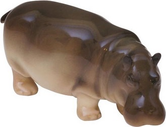 1050879 Императорский фарфоровый завод Скульптура "Бегемотик Матильда" Фарфор твердый 