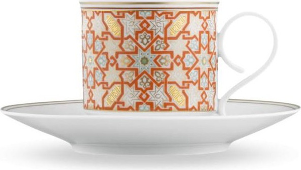 10595347 Furstenberg Чашка кофейная с блюдцем Furstenberg "Раджастан" 200мл Фарфор 