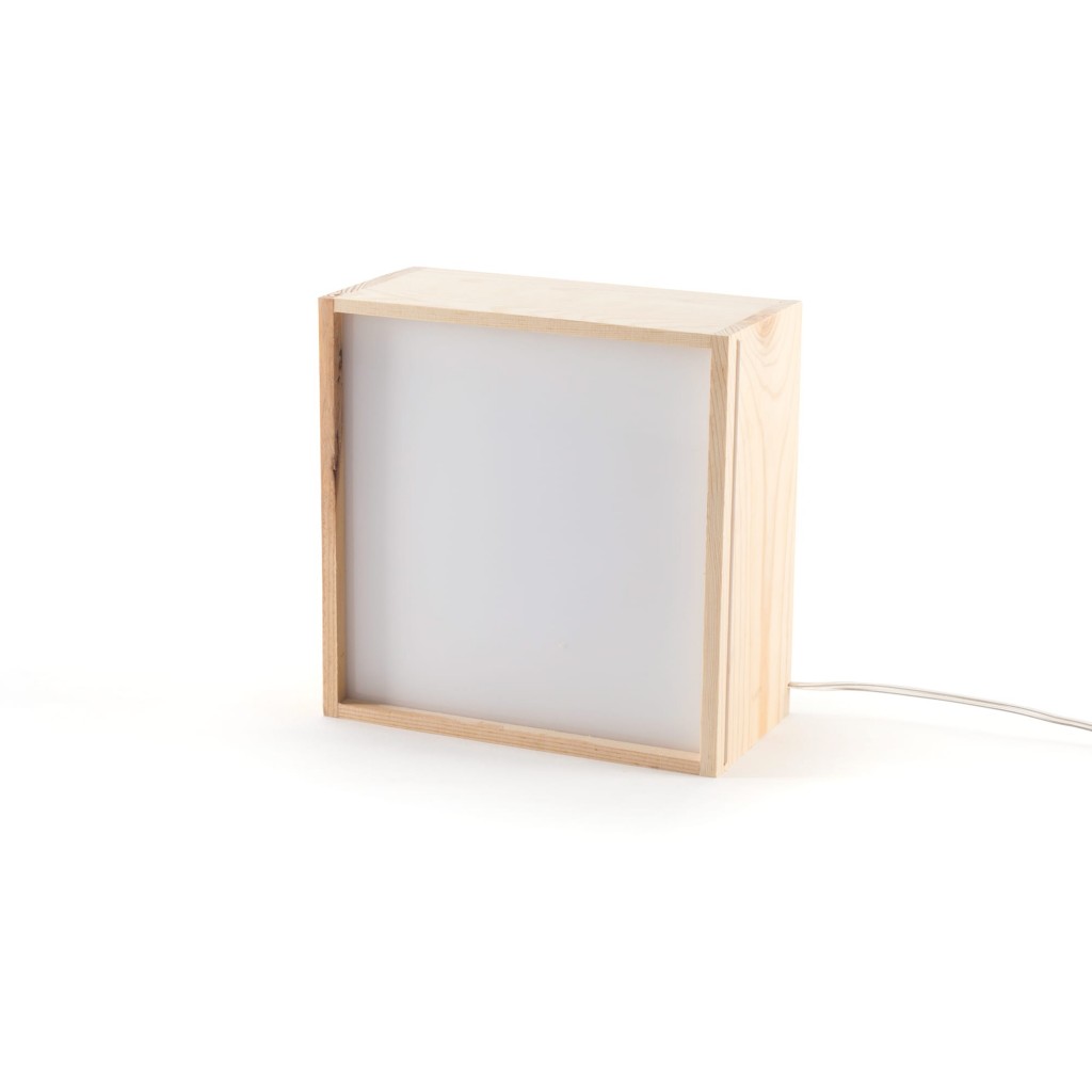 Настольная лампа 21х21 см розовая Lighthink Box 08341 SELETTI  00-3882472 Бежевый;розовый  - Вид №5