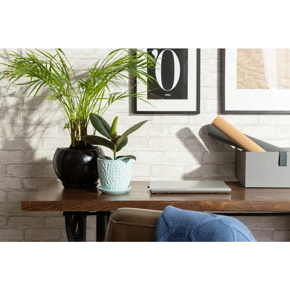 Santreyd Горшок «Манго» бирюзовый бетонный с фактурной поверхностью 82113271 STLM-0019379 - Вид №3