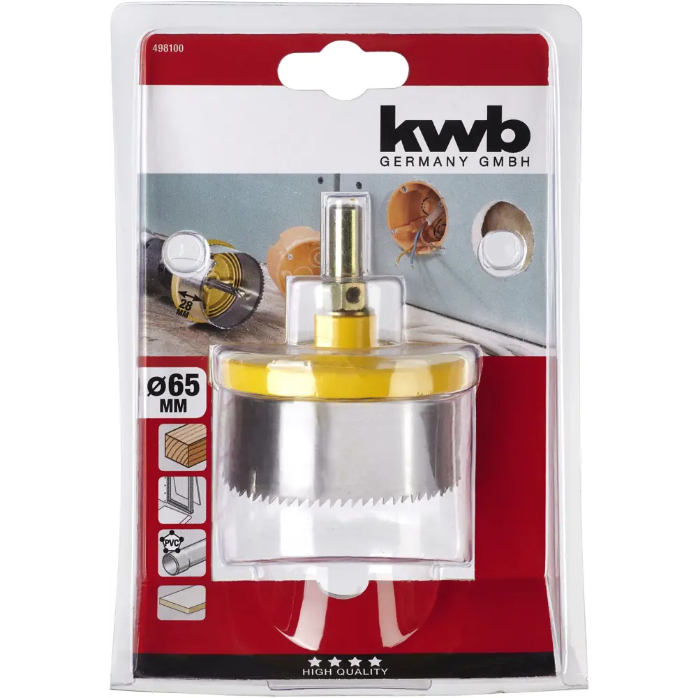 Коронка по дереву KWB 498100 65 мм 88325837 STLM-2166656  - Вид №1