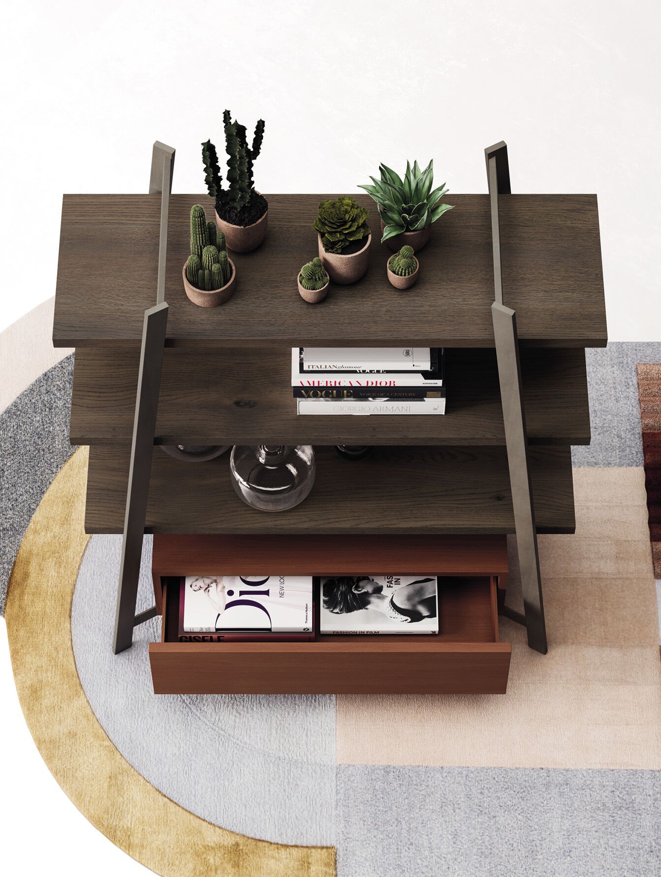 Отдельно стоящий книжный шкаф из дуба Devina Nais STEP ARCH-00041758 - Вид №4