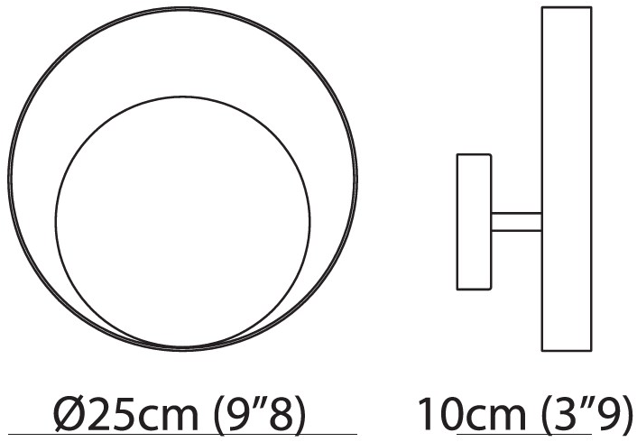 VeniceM Настенный светодиодный светильник из латуни Circle sun-id-1499213 - Вид №3
