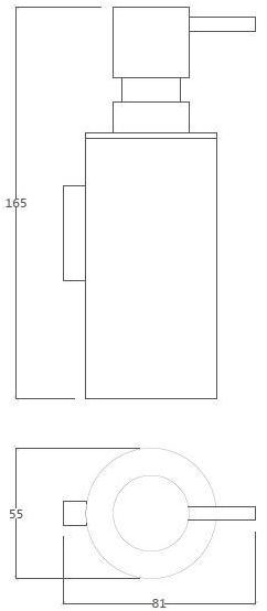 Water Evolution Настенный дозатор мыла из хромированной латуни Deep sun-id-1501549 - Вид №2