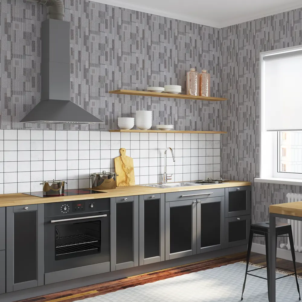 Обои виниловые Палитра Dora серые 0.53 м PL51014-41 82912506 STLM-2194654 - Вид №3