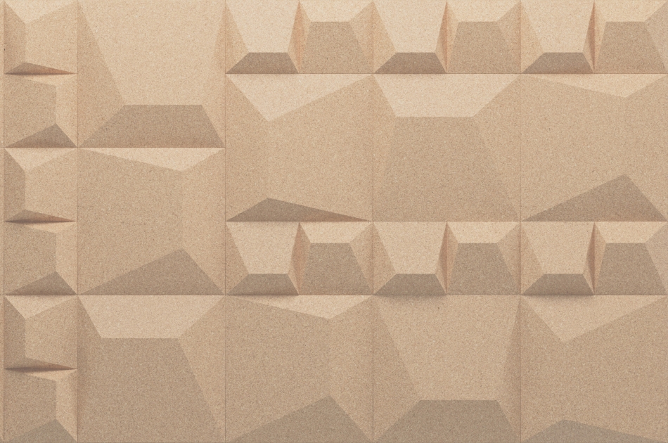 313 310 011 Пробковая 3D-плитка для стен Lisboa Pearl GRANORTE 3DForms