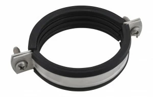 3127023 Крепление для труб  BIS Bifix® 1301 Хомуты с вкладышем epdm нерж. для труб из нержавеющей стали