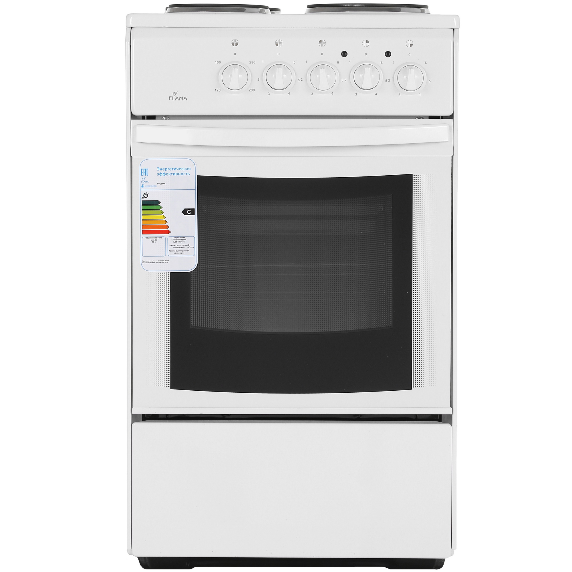 0191641 Электрическая плита FLAMA AE 1403 W белый Flama group STDN-0041572