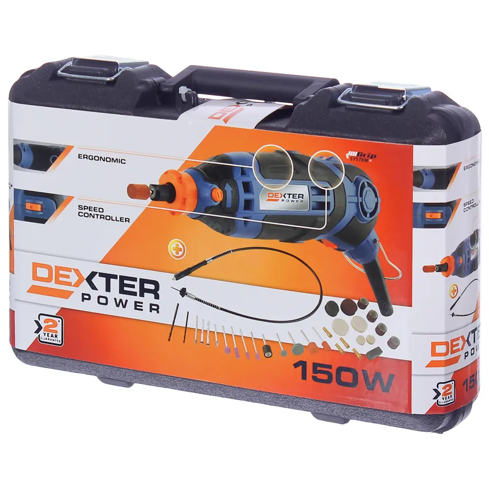 Гравер Dexter Power PC150MD, набор насадок 62 шт STLM-2178056 - Вид №6