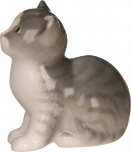 1048394 Императорский фарфоровый завод Скульптура "Котёнок Тишка" Фарфор твердый