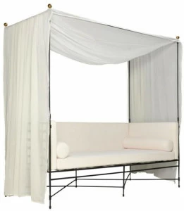 JANUS et Cie Садовый диван с балдахином из нержавеющей стали Amalfi