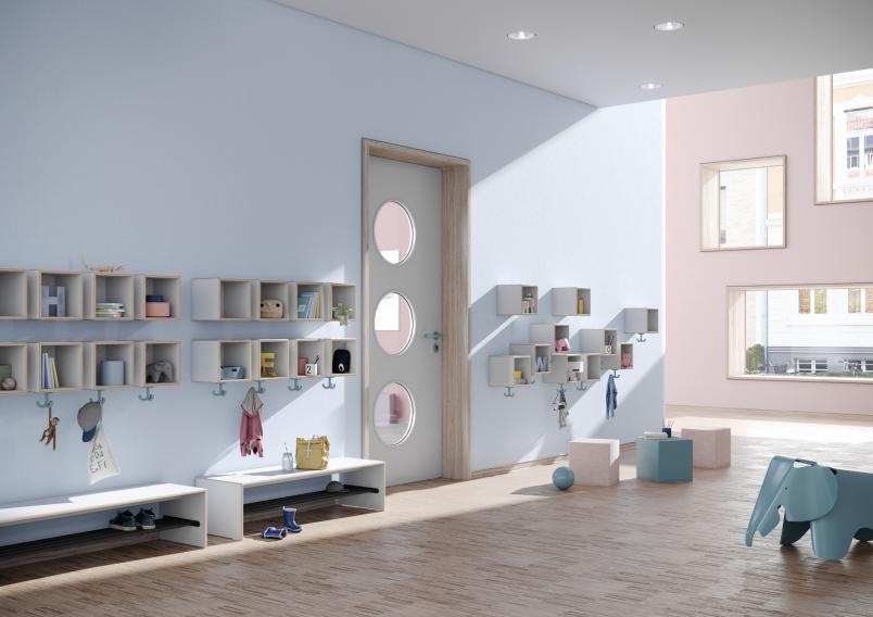 M20.05.002 Сиденье с полкой для обуви HEWI Kids - Вид №1