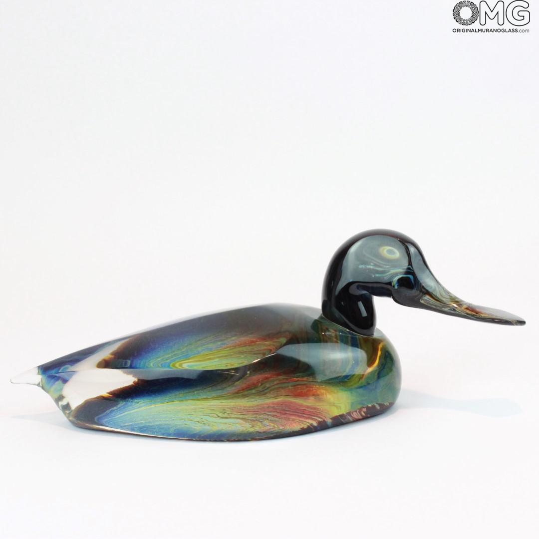 1579 ORIGINALMURANOGLASS Скульптура Утка - автор Andrea Tagliapietra - муранское стекло 36 см  - Вид №1