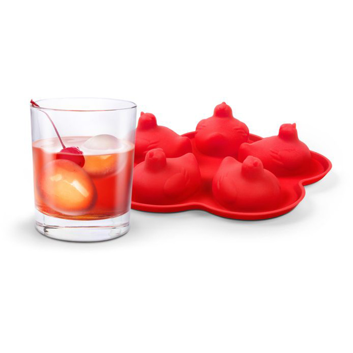 Форма для льда силиконовая красная Hatched FRED&FRIENDS ДИЗАЙНЕРСКИЕ 00-3871442 Красный  - Вид №2