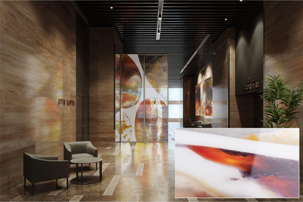 FSRT378 Бокал Vivispectra zoom с прослойками цитрусовых, романеско и капусты Forms-surfaces  - Вид №6