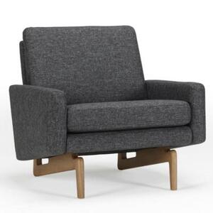 Кресло Egsmark, лакированный дуб, темно-серое