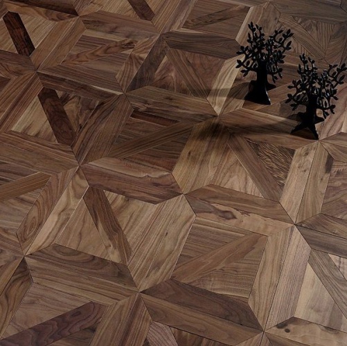 Модульный паркет Coswick Ланже Американский Орех Европейский (Грецкий) Селект (Гладкая) 635х635 мм 13161701 - Вид №2