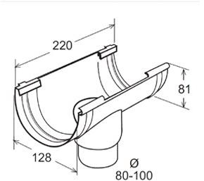 First Corporation Соединение с двухсистемным сливом для желоба First plast sun-id-1357098 - Вид №1