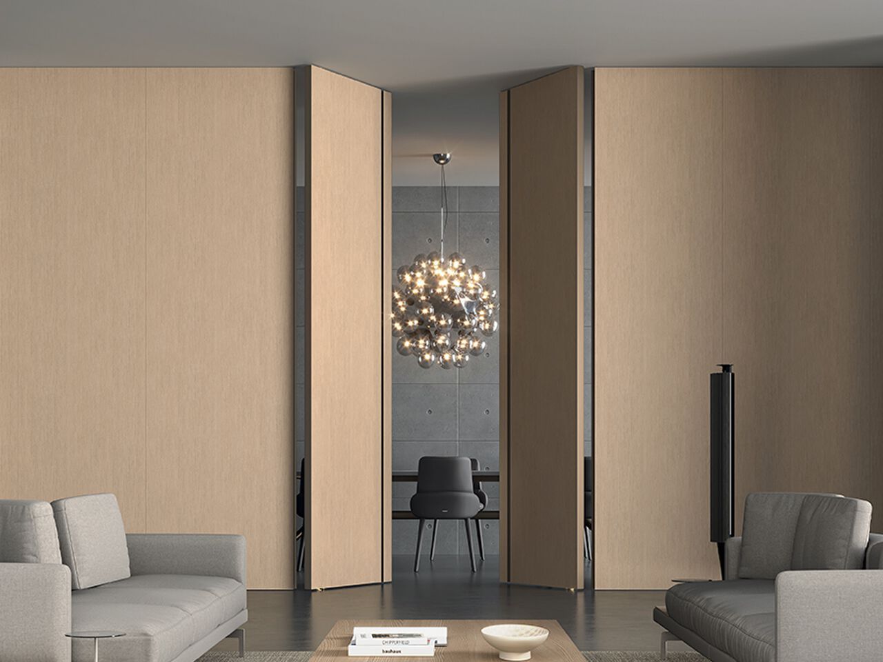 Дверь к балансу в джазовой отделке BARAUSSE интегрированные двери ARCH-00047898 - Вид №1